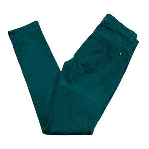 Green Low Rise Skinny Ankle Jeans S